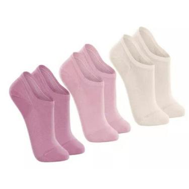 Imagem de Meia Sapatilha Feminina Lupo kit 3 Pçs Sport Colorida - 0967, 33/36, R