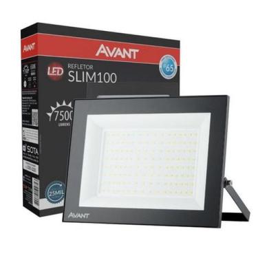 Imagem de Refletor Led 100w Bivolt Branco Frio 6500k - PROVA D'AGUA - Avant
