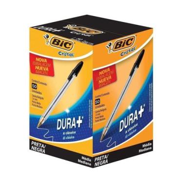 Imagem de Caneta Esferográfica Bic Clássica 1.0 Mm Cristal Preta- C/50 Unidades