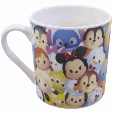 Imagem de Caneca De Porcelana Mickey e Minnie Tsum Tsum Personagens 250ml - Disn