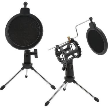 Imagem de Tripé De Mesa Com Pop Filter Para Microfone Pequeno Pedestal - Waver, 