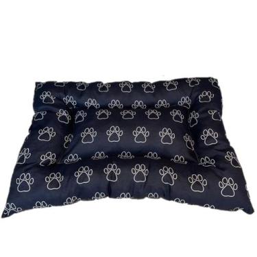 Imagem de Cama Pet Caminha P/ Cães e Gatos Premium 70cmX50cm Preto
