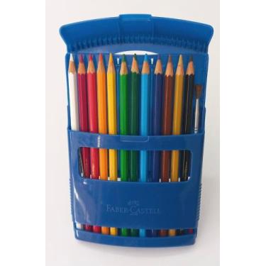 Imagem de Estojo Flipbox 12 lápis de cor aquarelável e pincel Faber Castell