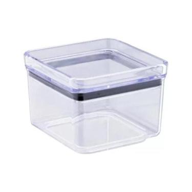 Imagem de Pote Hermético Bolacha Quadrado Alimento Acrílico 480ml Doce - Paramou