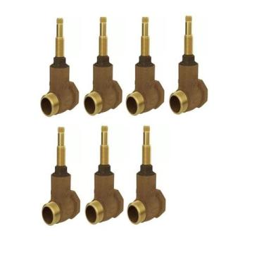 Imagem de Kit7pcs-base Registro De Pressão 3/4 4416.202 Deca