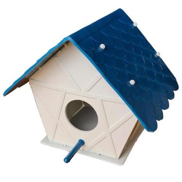 Imagem de Casa para pássaros kit com 5 casinha para passarinho plástico - JR Inj