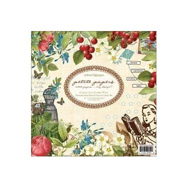 Imagem de Webster's Pages Petite Papers Cartões postais dupla face de 15 cm x 15 cm 91 cm de Paris/Sweet As Cherry Pie