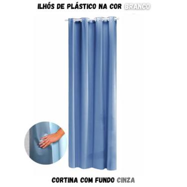 Imagem de Cortina Blackout para Sala ou Quarto PVC (plástico) UMA FOLHA Rústica 