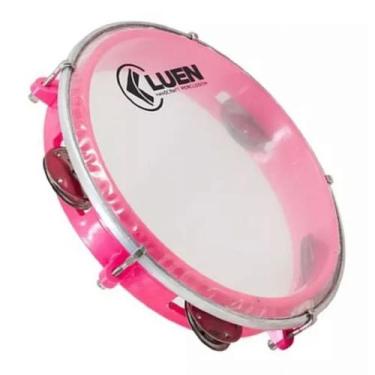 Imagem de Pandeiro Luen 8 Junior Pele Cristal Abs Platinelas De Inox - Cores Sor