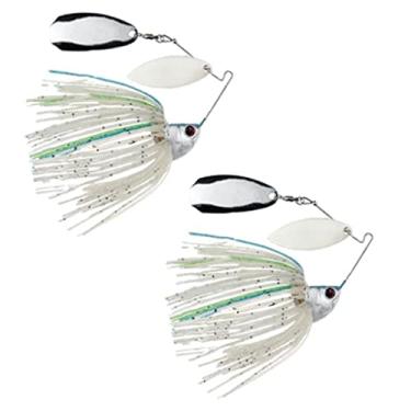 Imagem de Freedom Tackle Speed Freak Compact Smallmouth Spinnerbait com lâmina Kilter | 14 g, arenque traseiro azul, pacote com 2 (PN: 52212-2PK)