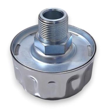 Imagem de ÜREL Tampa de respiro de tanque hidráulico para reservatório de óleo e combustível – Tampa de ventilação de enchimento de metal (NPT 3/10.2 cm rosqueada, cromada)
