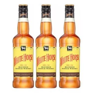 Imagem de Whisky White Horse/Cavalo Branco 1L C/ 3 Unidades