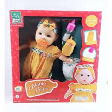 Imagem de Boneca Mama Neném Mamadeira Suco Fralda Super Toys - 329