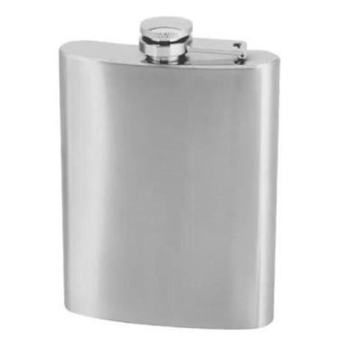 Imagem de Cantil de Bolso Inox 230ml Garrafa PortaWhisky Mantém Gelado - Uny Gif