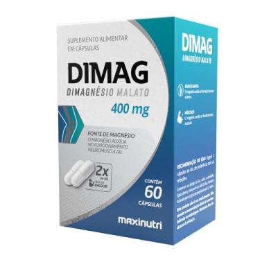 Imagem de Dimag Dimalato de Magnésio 400mg 60 Cápsulas Maxigold