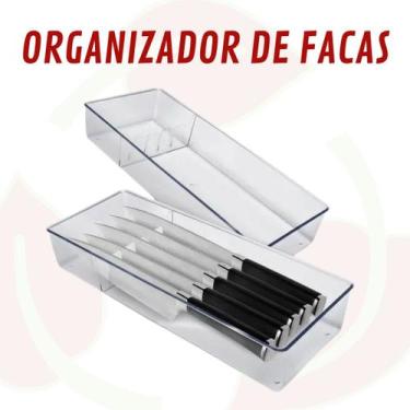 Imagem de Organizadores Facas 5 Divisórias Organização Separador 4 Uni - PLASTUT