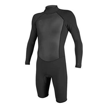 Imagem de Roupa de mergulho masculina O'Neill O'Riginal de 2 mm com zíper nas costas, manga comprida, preto/preto, G