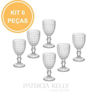 Imagem de Conjunto 6 Taças de Vidro para Licor Bico de Abacaxi 50ml - Lyor