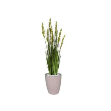 Imagem de Planta Árvore Artificial Grass com Grão 90 cm Kit + Vaso S. Bege 30 cm