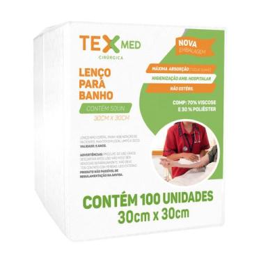 Imagem de Lenço Para Banho de Leito Toalha Higiene Corporal 100 Unid - TEXMED