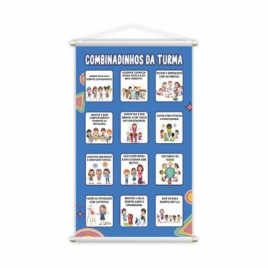 Imagem de Banner Combinadinhos da Turma Pedagógico Escolar Grande - PlimShop