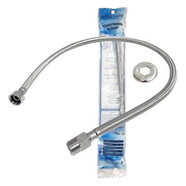 Imagem de Flexível de Malha Trançada de Aço INOX 1/2 da Flvx Hidro de 40cm - FLE