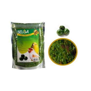 Imagem de Kit 2 Rações  / Passarinho Canários Pintassilgos 500g Vitamina Jiló - 