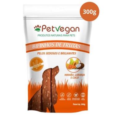 Imagem de Bifinho para Cachorro Mamão, Laranja e Coco 300g PetVegan