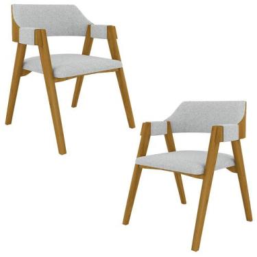 Imagem de Kit 2 Cadeiras Sala de Jantar e Jogos Carteados Madeira Maciça Poker L