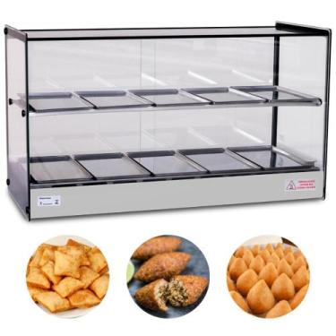 Imagem de Estufa Para Salgados Quadrada Dupla 10 Bandejas EVR BC Titã, 110V