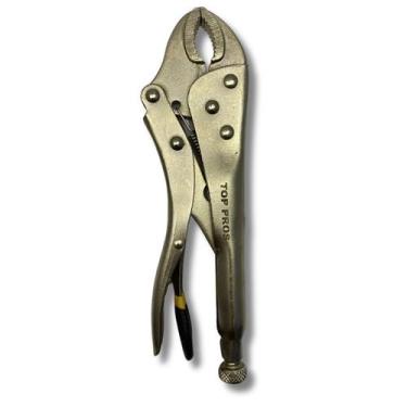 Imagem de Alicate Pressão 10" Mordente Curvo Ajustável C/ Trava Chave Aço Carbon