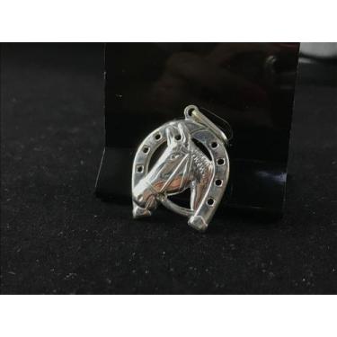 Imagem de Pingente Ferradura Cavalo Prata Maciça 925 - Lojas La&Ny , Prata, 2,5