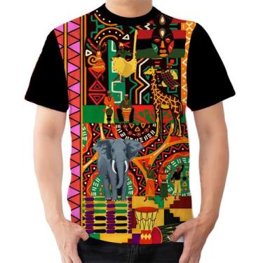 Imagem de Camiseta Camisa Ads  Estampa Africana Malha Africana Colorida 12 - Fab