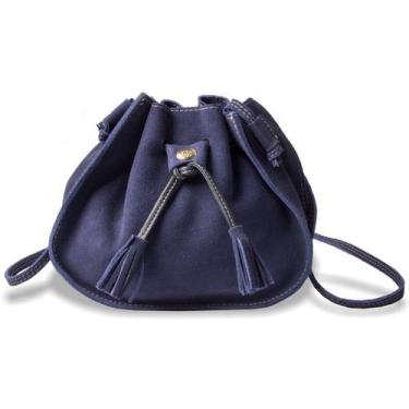 Imagem de Bolsa Saco Feminina de Couro 8059 - Artlux, Azul escuro