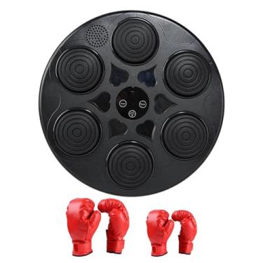 Imagem de Vaveren Máquina de Boxe Musical Treinador de Boxe Foco Treinamento Iluminado Montagem na Parede Alvo de Boxe Eletrônico Ajustável para Kickboxing, Luvas para Pais E