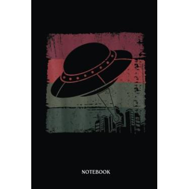 Imagem de Alien Notebook: Extraterrestrial Alien Unidentified Flying Object Retro Ufo | Alien Journal, Lined Journal Ufo, Ufo Journal, Lined Journal Alien, Size 6 X 9", 120 Pages.