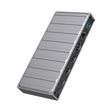 Imagem de Hub USB-C Displaylink com 3 Portas para Monitores HDMI/DP 4k 8k