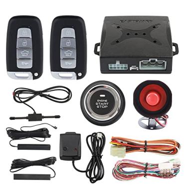 Imagem de EASYGUARD EC003K-NS PKE Kit de sistema de alarme de segurança de entrada passiva sem chave para carro de entrada sem chave remoto sensor de choque do motor de partida