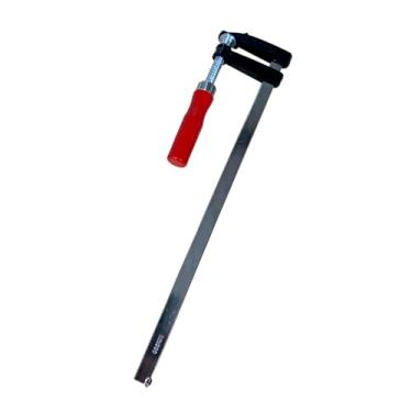 Imagem de Grampo Sargento Para Marceneiro 12pol. 300mm Tipo F Cabo de Madeira Carpiteiro Niquelado Aço