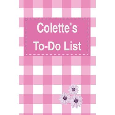 Imagem de Colette's To Do List Notebook: Blank Daily Checklist Planner for Women with 5 Top Priorities | Pink Feminine Style Pattern with Flowers