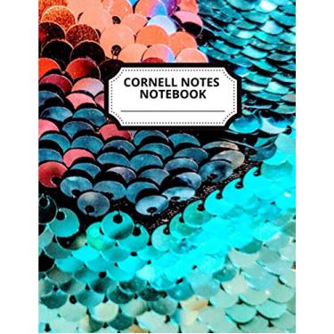Imagem de Cornell Notes Notebook: Large 8.5"x11" - 100 Pages : Cornell Note Taking System Paper For High School, College, and University Students - Colrful Cover