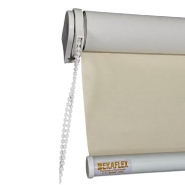 Imagem de Persiana Blackout para Janela e Porta, Cortina Opaca para Quarto, Sala, Cozinha, Escritório, Varanda (Bege, 1,10 L X 1,10 A)