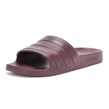 Imagem de adidas Sandália feminina Adilette Aqua Slide, Aurora Ruby/Aurora Ruby/Aurora Ruby, 41