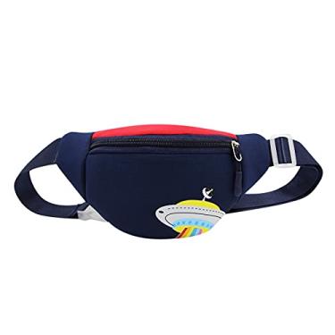 Imagem de AIBEARTY Pochete infantil para meninos, meninas, desenho animado, unicórnio, dinossauro, bolsa de cintura, cinto para viagens, caminhadas, esportes, Dirigível, one size