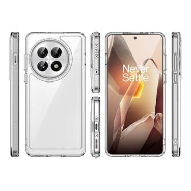 Imagem de HTXWXJC Capa para OnePlus 13, PJZ110 Capa transparente PC rígida à prova de choque capa fina para telefone OnePlus 13 transparente