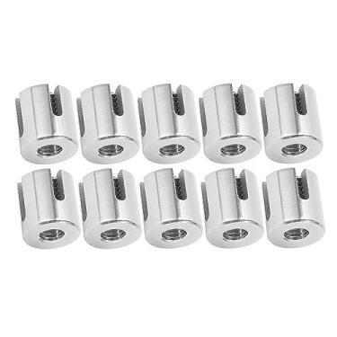 Imagem de 10pcs Braçadeira de Cabo Cruzado Prendedor de Braçadeira de Trilhos de Fio de Aço Inoxi...