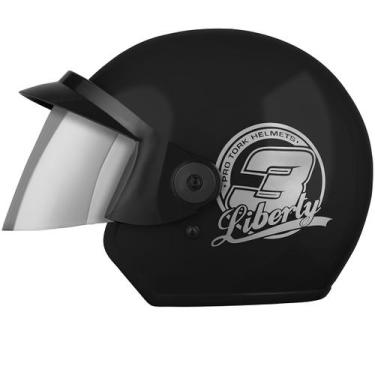 Imagem de Capacete Aberto Pro Tork Liberty 3 Solid Viseira Espelhada Masculino F