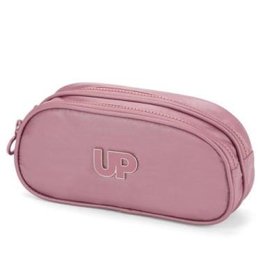 Imagem de Estojo 2 Divisórias Crinkle Metalizado Rose Up4you Luxcel
