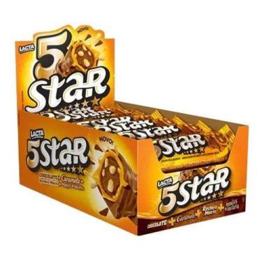 Imagem de Chocolate Lacta 5 Star 40g - Caixa com 18 unidades