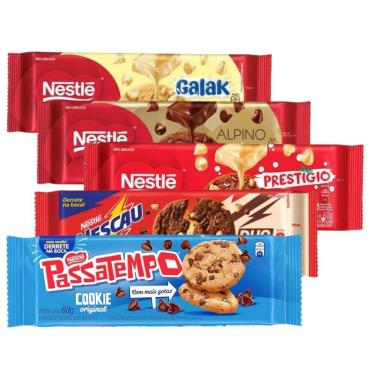 Imagem de Biscoito Cookies Nestlé Gotas Chocolate 60g - 5 Unid